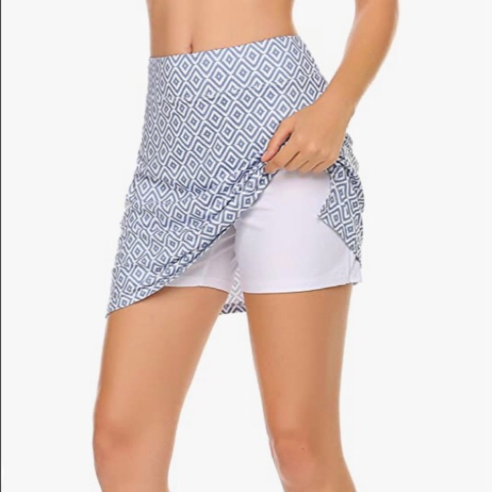 Women's Active Athletic Skorts 2 Layer Skirt